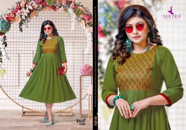 Mayra Kajri Rayon Embroidery Fancy Kurti